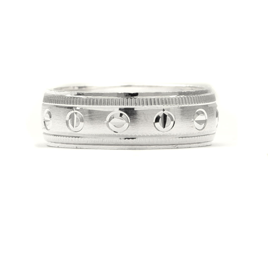 Argolla de Matrimonio Tornillo Plata .925