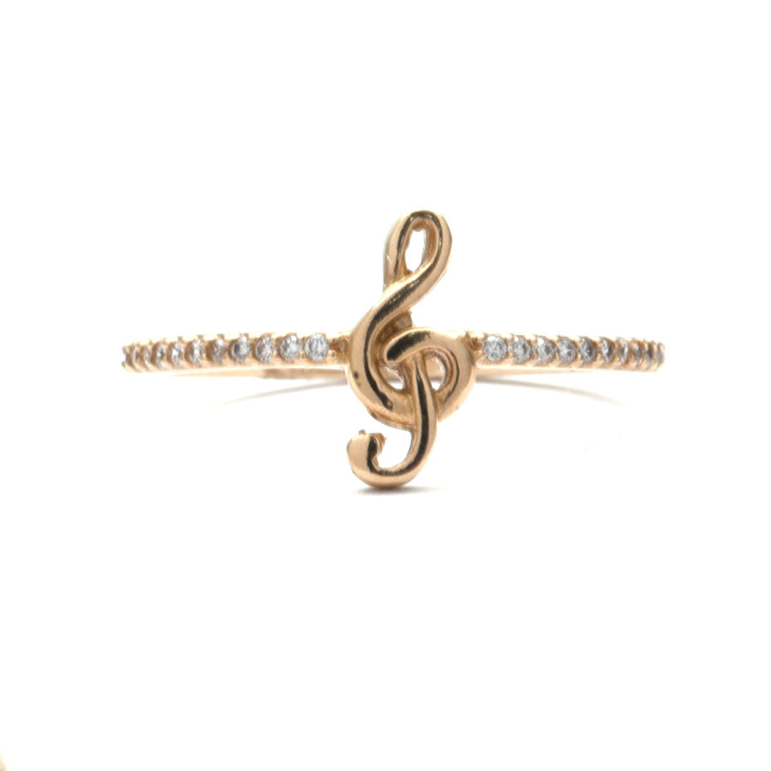 Anillo Nota Sol de 10k