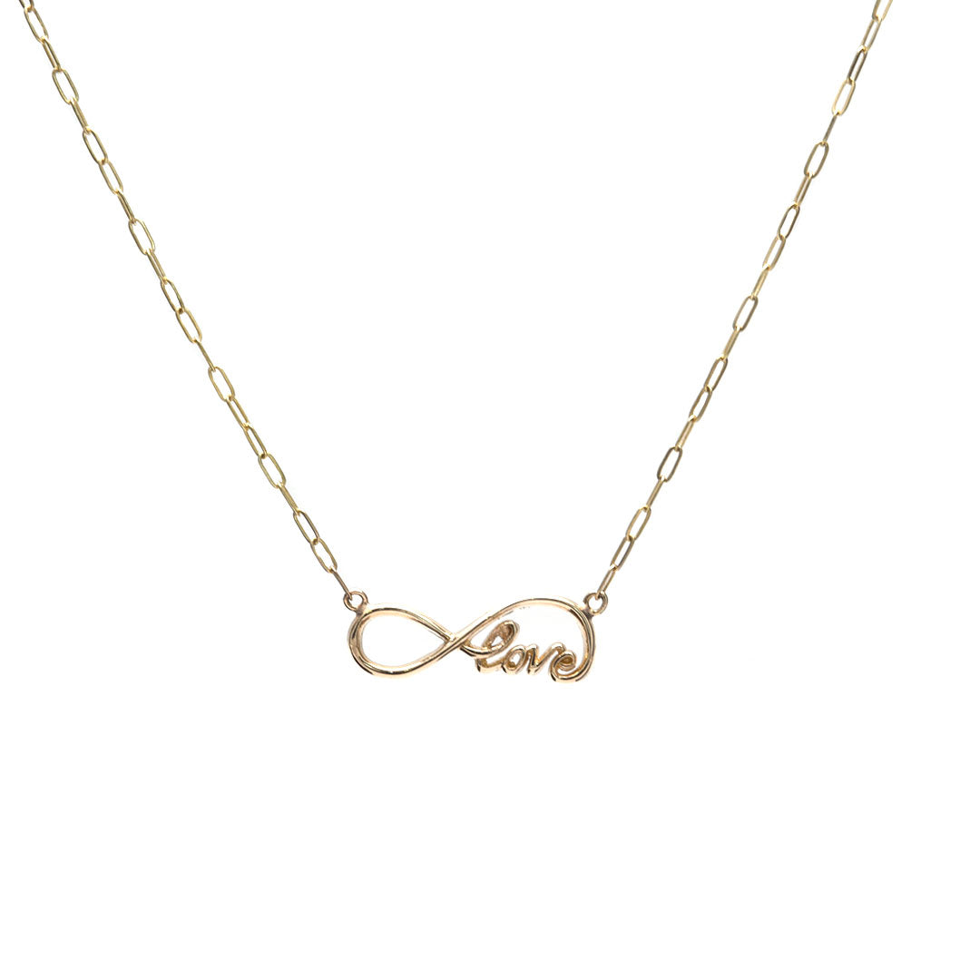 Gargantilla con infinito Love 10k
