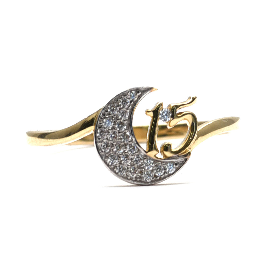 Anillo de Luna XV Años 10K
