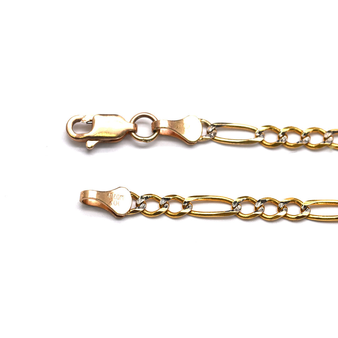 Cadena Estilo Cartier Diamantada de 10k