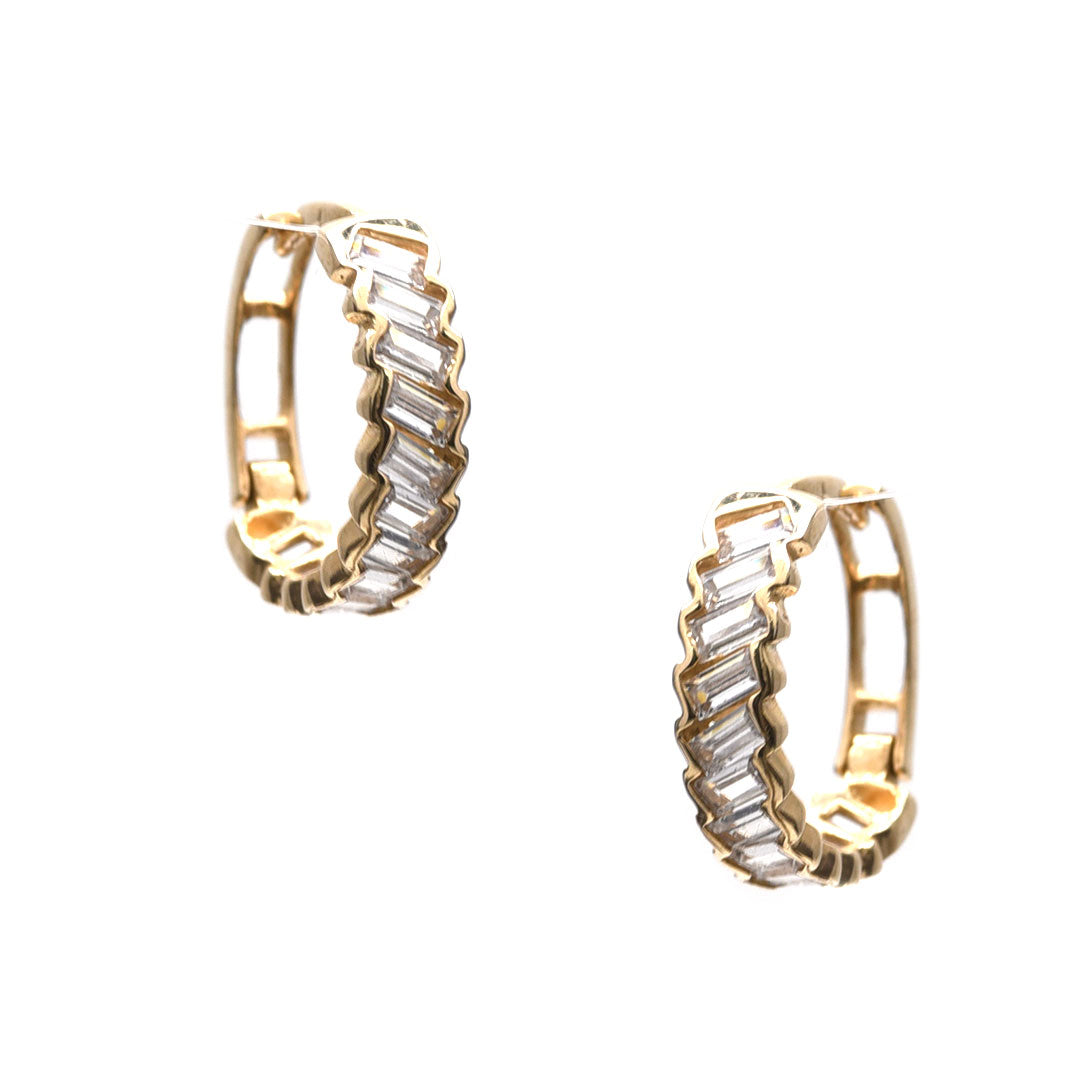 Arracada Zirconias 14K