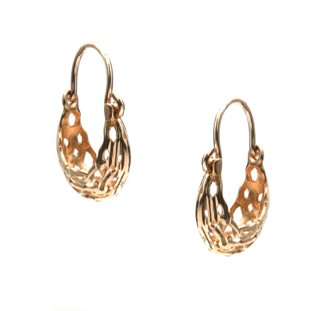 Arracada Canasta Mediana 14K