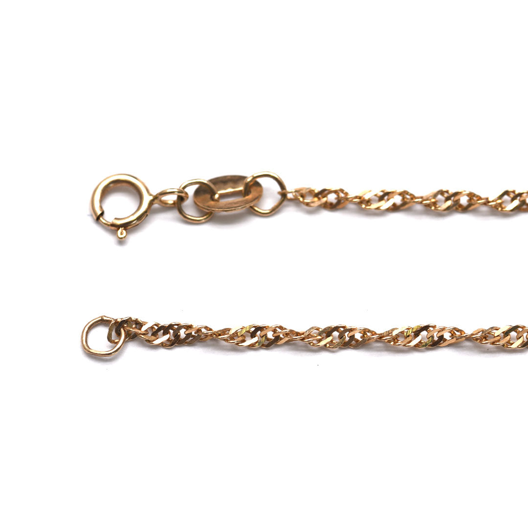 Cadena Medio Torzal de 10K