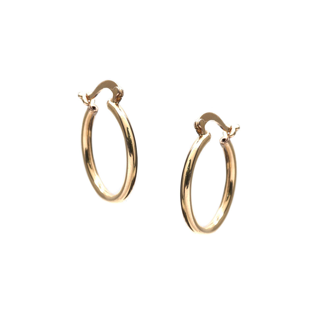 Arracada Lisa De 14K