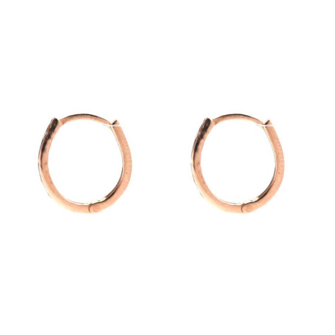 Arracadas Rosa Pequeña 10K