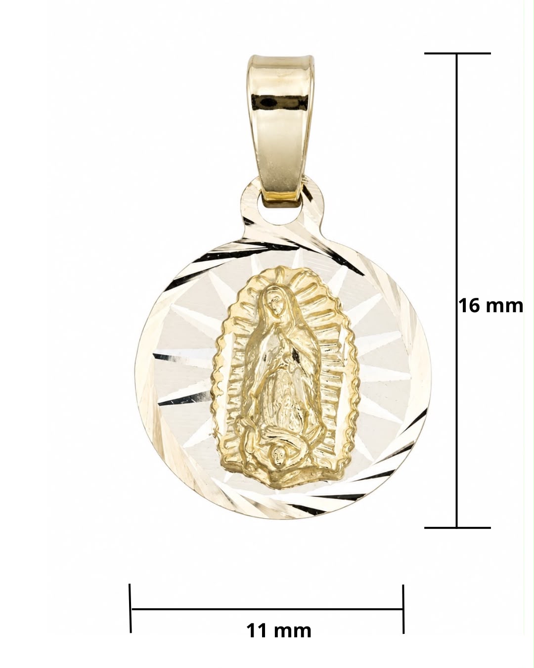 Medalla Virgen de Guadalupe 10K