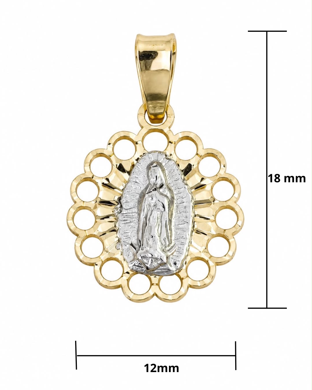 Medalla Virgen de Guadalupe 10K