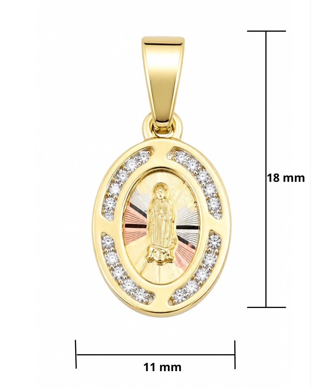 Medalla Virgen de Guadalupe de 10K
