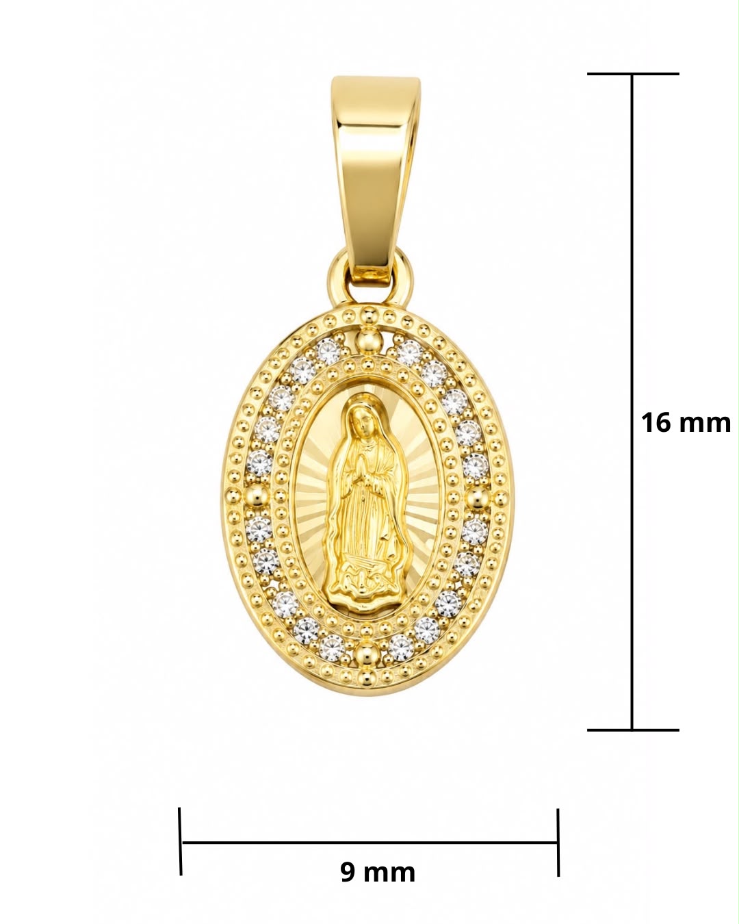 Medalla Virgen de Guadalupe 10K