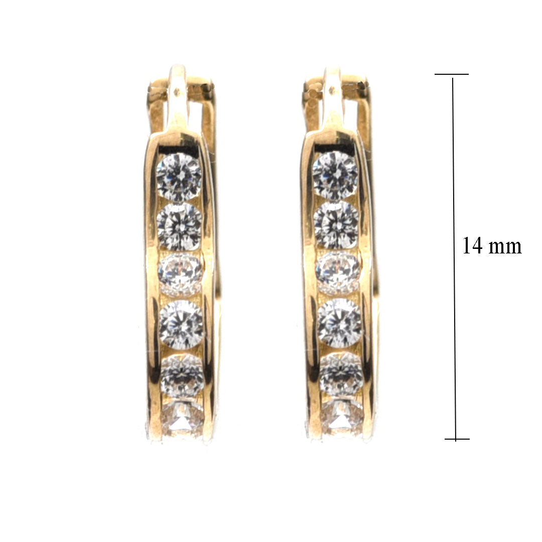 Arracadas Corazón chico de 10K