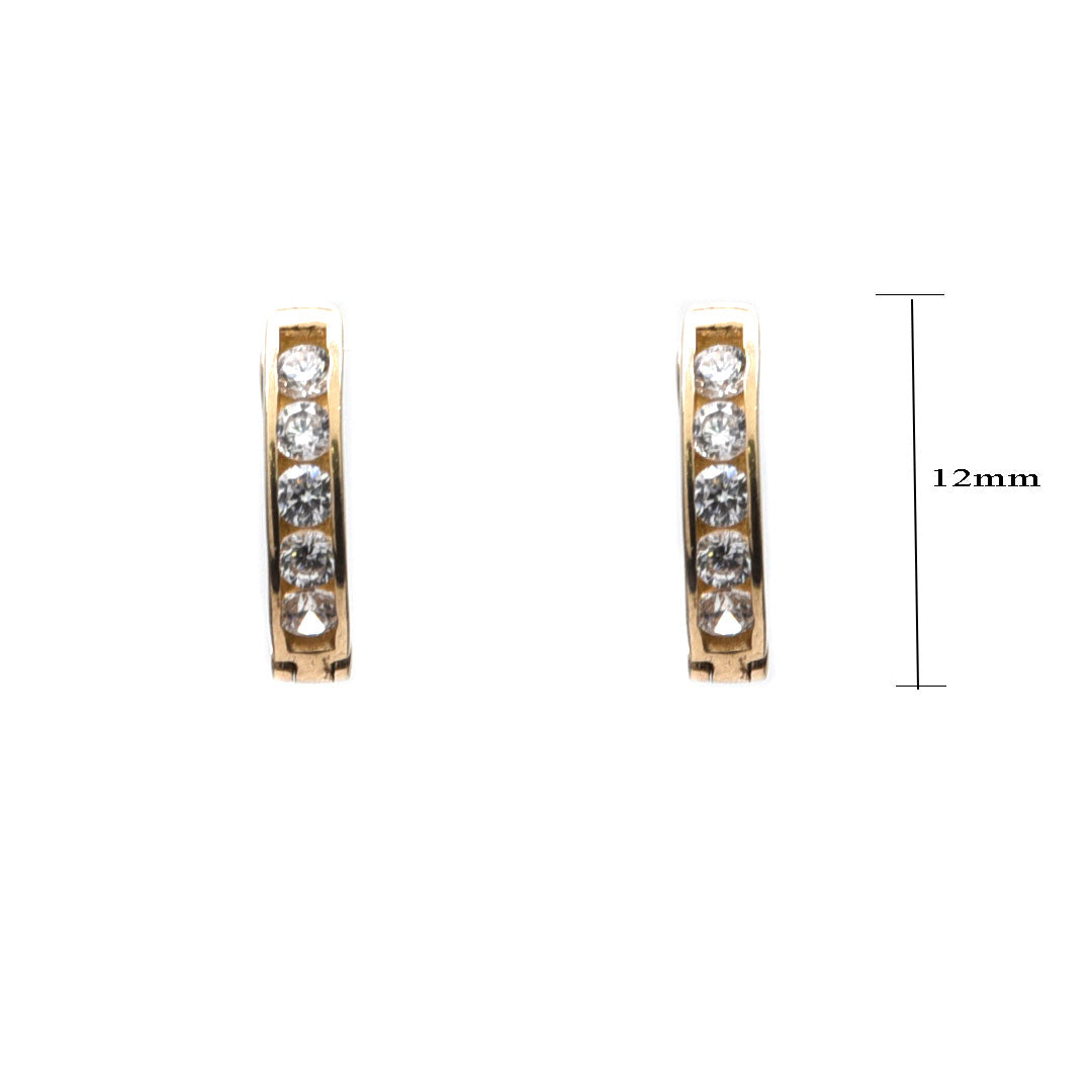 Arracadas Zirconias de 10K