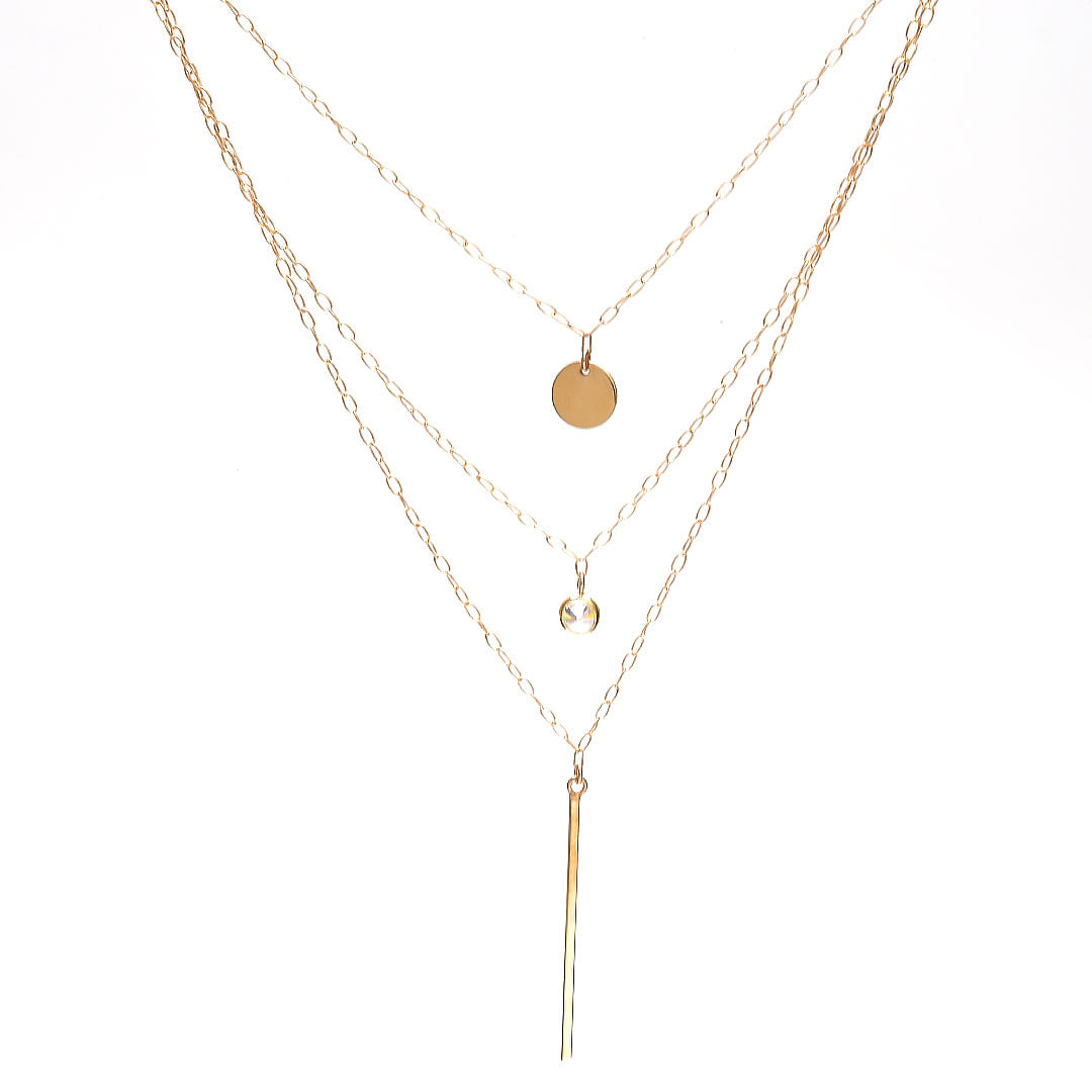 Gargantilla con Triple Cadena 10k