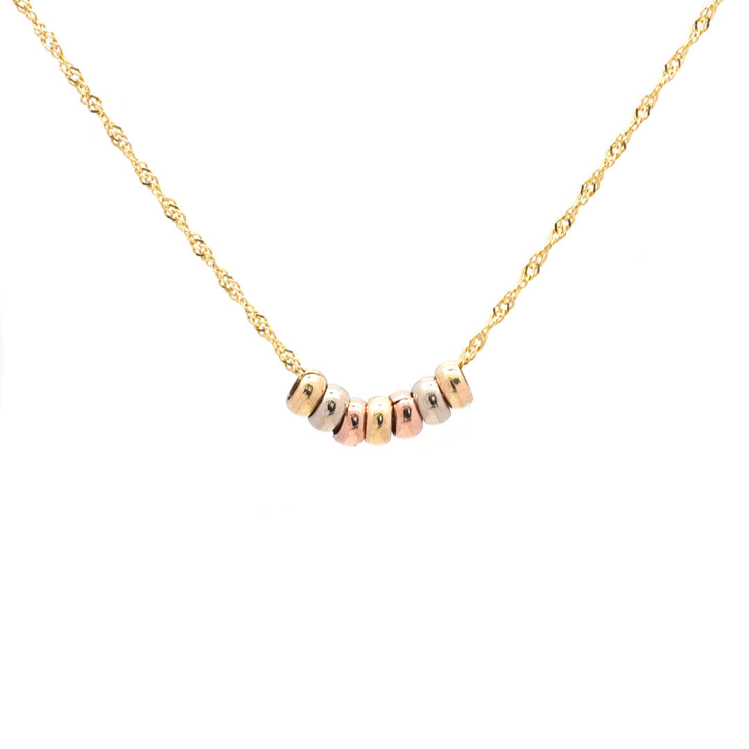 Gargantilla con bolitas florentinas 10k