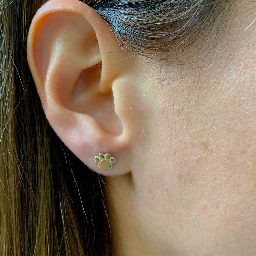 Broqueles Huellitas de 10k