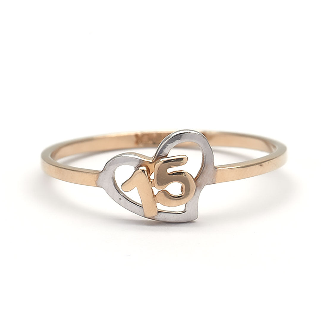 Anillo 15 Años de 10k