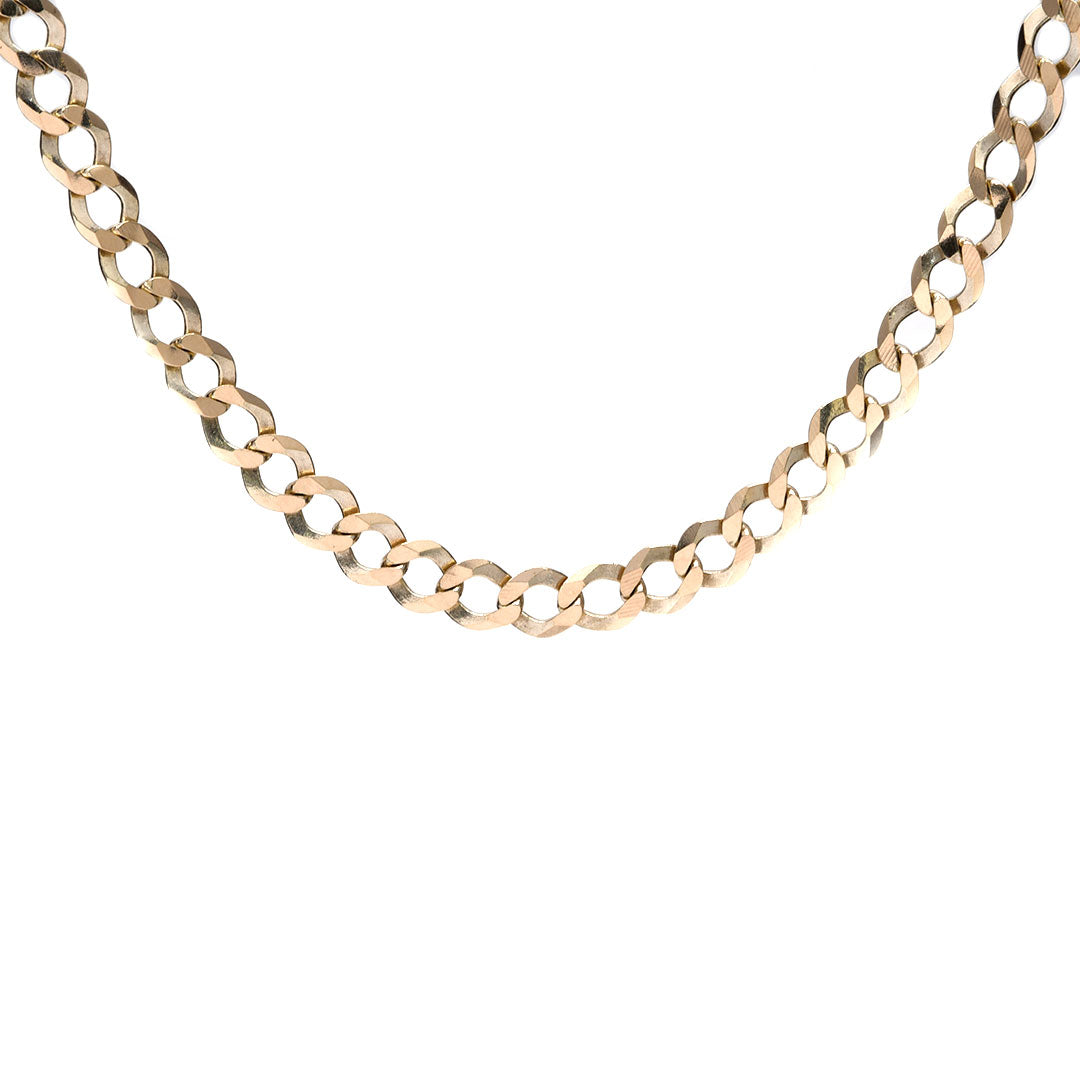 Cadena Barbada Grueso de 10k