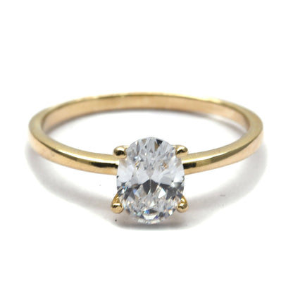 Anillo de Compromiso Oval 10K