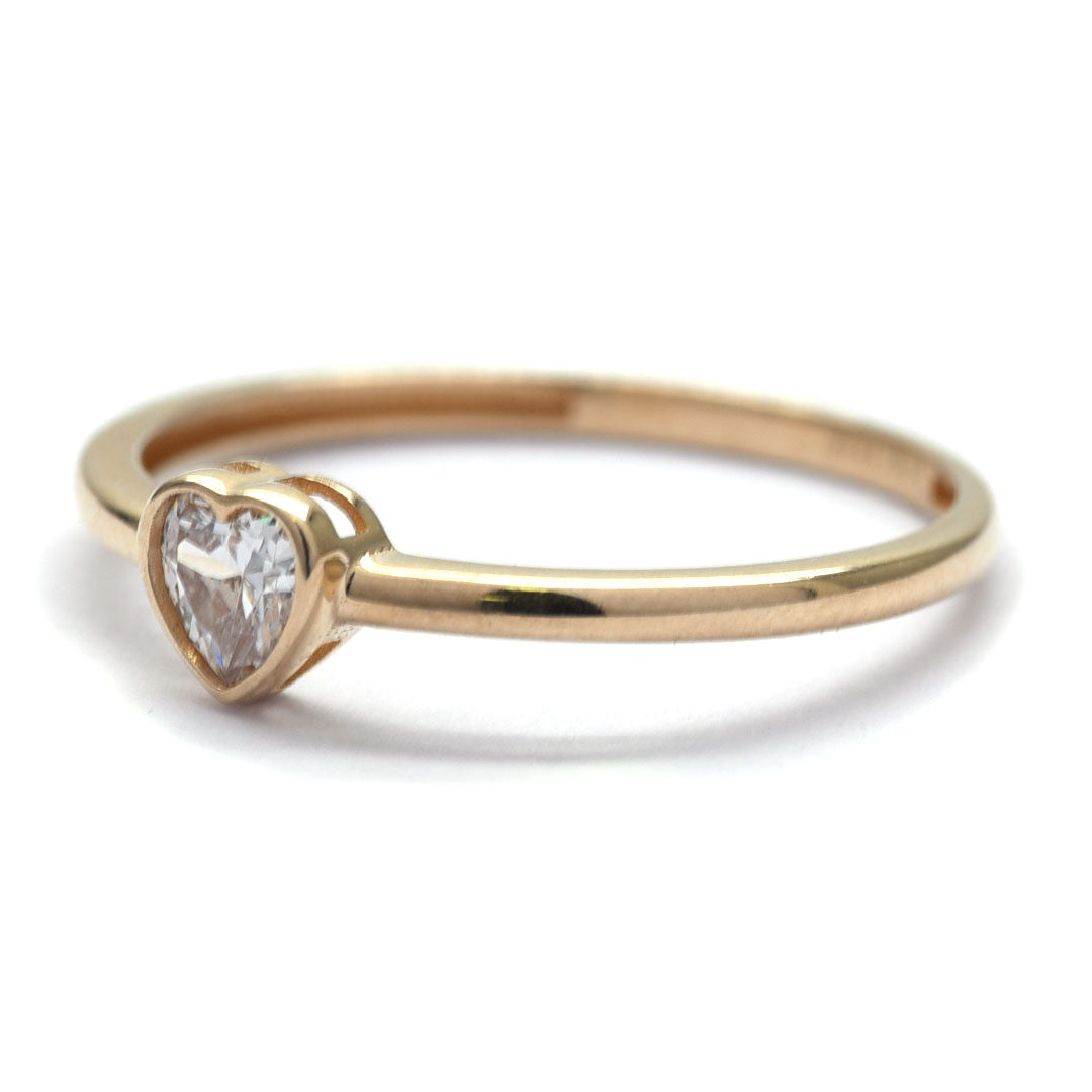 Anillo Cruz Zirconias 10k