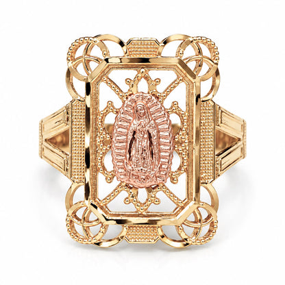 Anillo 10k Virgen de Guadalupe