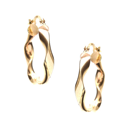 Arracadas Espiral amarillo 10K