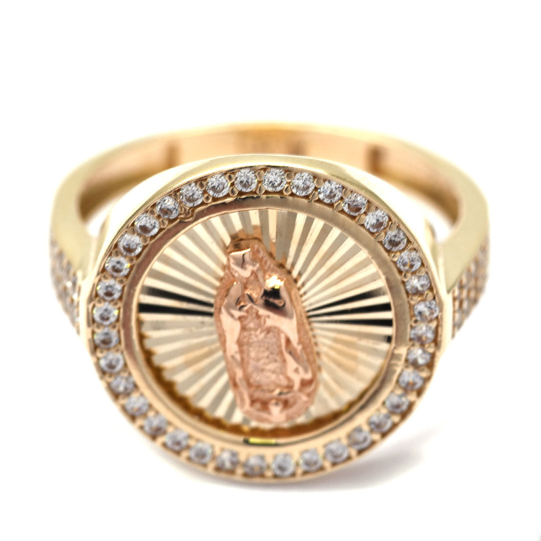 Anillo Virgen de Guadalupe 10k
