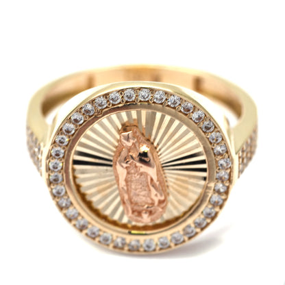 Anillo Virgen de Guadalupe 10k