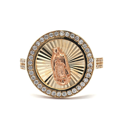 Anillo Virgen de Guadalupe 10k