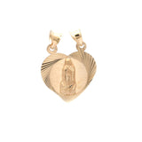 Medalla Corazón de la Virgen de Guadalupe 10K