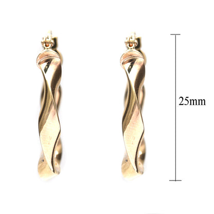 Arracadas Espiral amarillo 10K