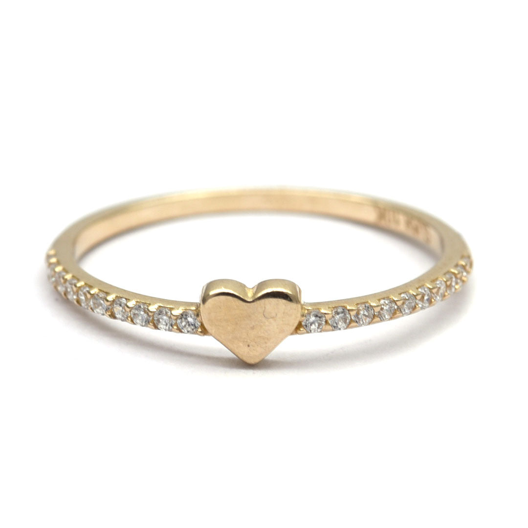Anillo Mini Corazón  10k