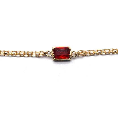 Pulsera Rojo Granate 10k