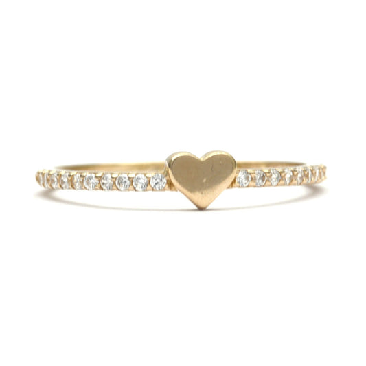 Anillo Mini Corazón  10k