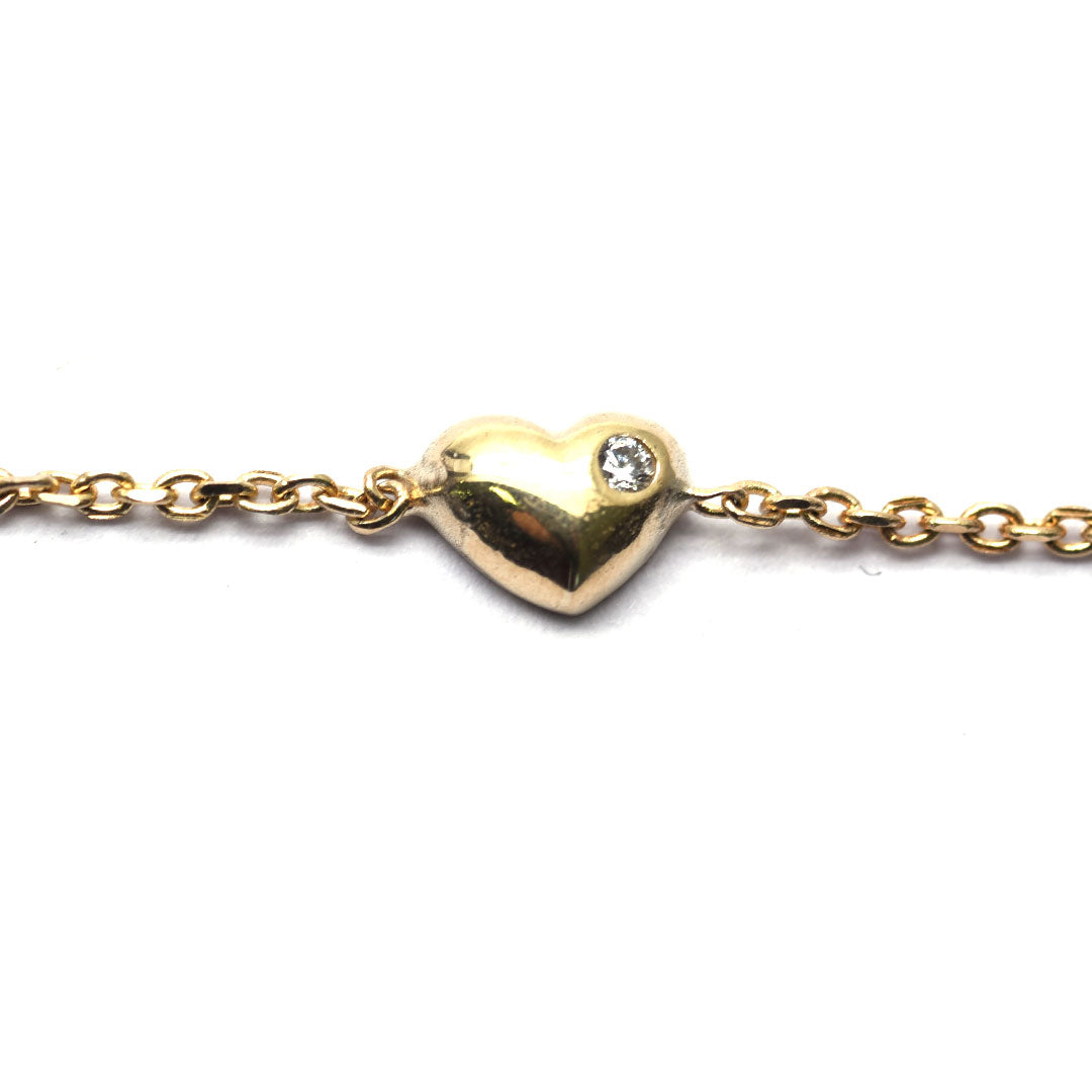 Pulsera Corazones  10k