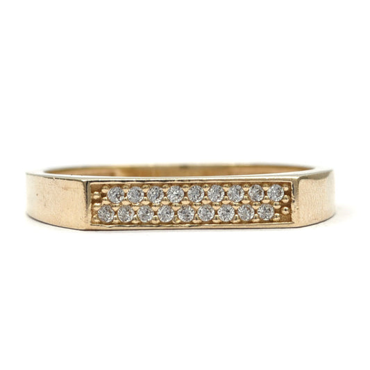 Anillo Zirconias  10k