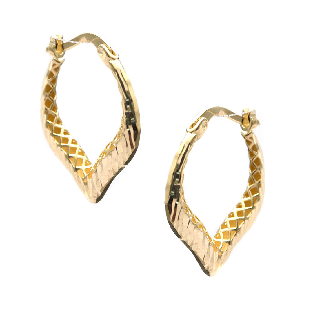 Arracadas Diseño V 10K