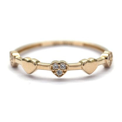 Anillo Corazones 10k