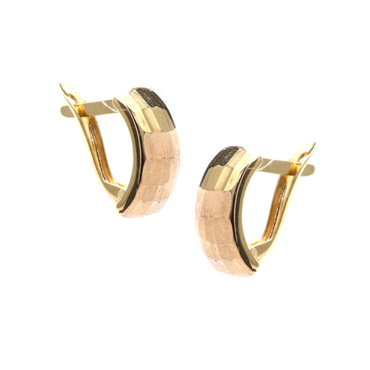 Aretes Paneles Amaraillo 10K