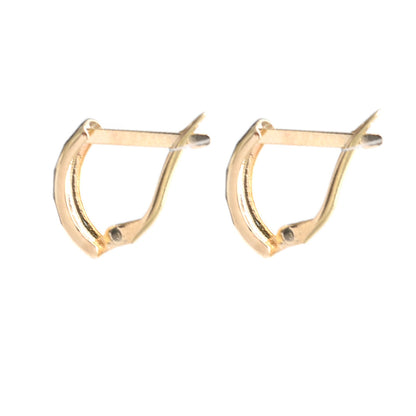 Aretes Paneles Amaraillo 10K