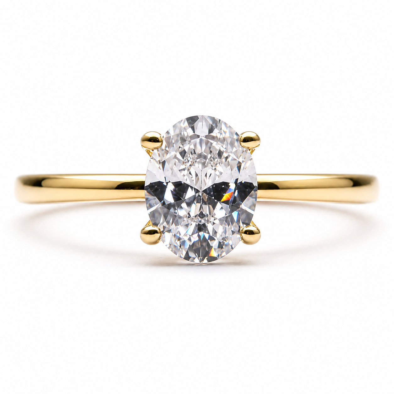 Anillo de Compromiso Oval 10K
