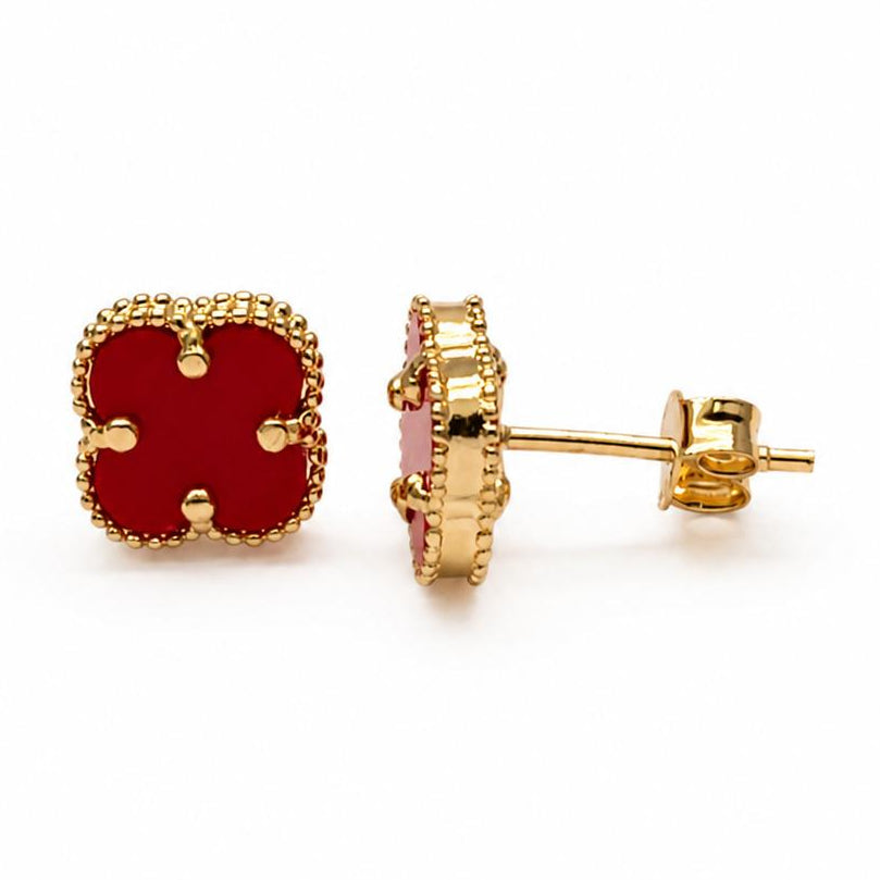Aretes de Trébol de 10K