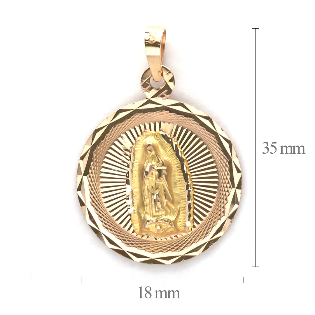 Medalla de la Virgen de Guadalupe 10K