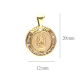 Medalla Redonda de la Virgen de Guadalupe 10K